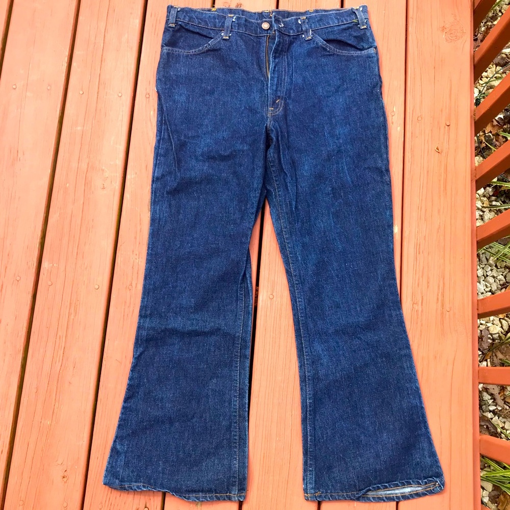 Vintage LEVI’S bell bottom flare bootcut dark wash - Picture 4 of 4